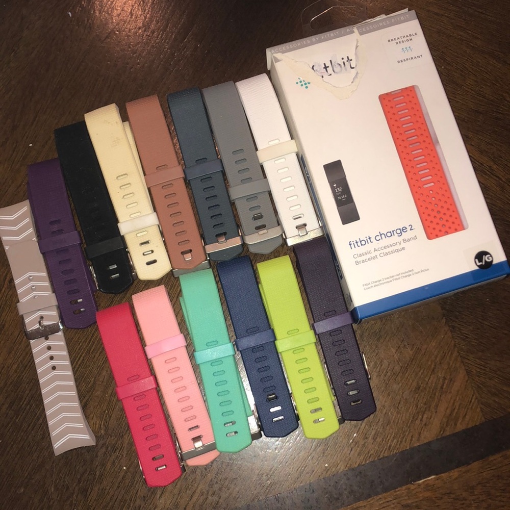 Fitbit Charge 2 Replacement Bands - Assorted Colors - Picture 2 of 12